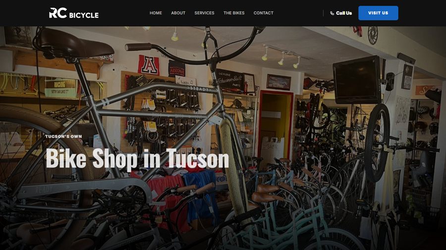 RC Bicycles website screenshot